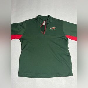 Minnesota Wild NHL brand 1/4 zip size medium.